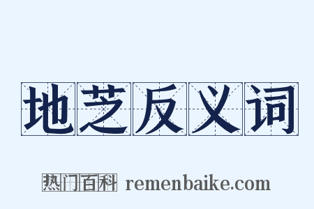 地芝反义词是什么意思的图片